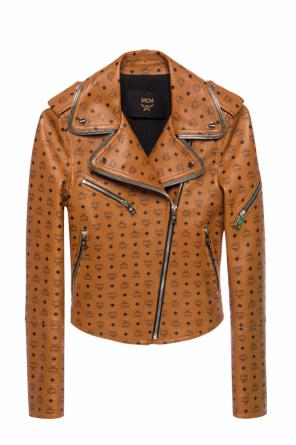 Leather jacket with logo, zdjęcie 1 Leather jacket with logo od MCM
